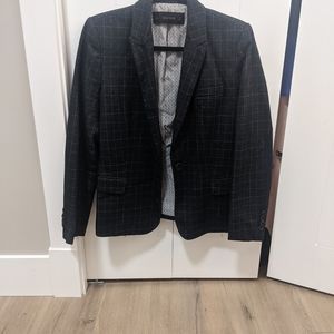 Zara Basic Check Blazer Large